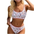 thumbnail image 2 of purcolt Women High Waisted Bikini Sets Full Coverage 2 Piece Modest Swimwear Sporty Tankini Swimsuit, 2 of 5