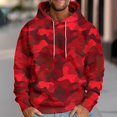 thumbnail image 2 of LOVZFMLL Essentials Hoodie for Men, Camo Casual Loose Fit Hooded Sweatshirt with Drawstring Pockets Fall Clothes Pullover Tops, 2 of 5