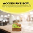 thumbnail image 3 of Wooden Fruit Bowl Practical Salad Bowl Square Snacks Bowl Multifunctional Bowl, 3 of 8