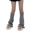 thumbnail image 1 of Gupgi Women Knitted Leg Warmers Solid Color Loose Socks Winter Warm Boot Cuffs, 1 of 9