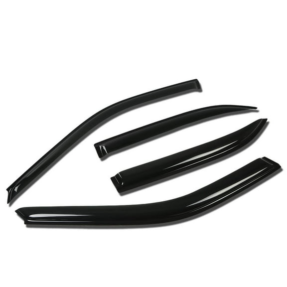 DNA Motoring WVS-243 For 1996 to 2000 Honda Civic EJ 4DR 4pcs Window Vent Visor Deflector Rain Guard (Dark Smoke) 97 98 99