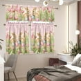 thumbnail image 3 of Bunny Eggs 3 Piece Set Kitchen Curtains Valance and Tiers Set Tier Curtains 36 Inch Length Rod Pocket Blackout Curtains for Bedroom Window Treatments Drapes for Easter Windows Decor, 3 of 5