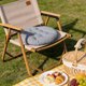 thumbnail image 5 of Floor Cushion for Adults Thick Velvet Floor Pillow Large Ottoman Chair Cushion Soft Mat for Sitting Reading Meditation Living Room Bedroom Decor Yoga Lounge Home Comfort Portable Strap Support, 5 of 7