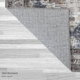 thumbnail image 3 of Washable Skid-Resistant Area Rug Geometric Navy/Cream 5' x 7', 3 of 9