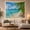 Clear Water Shore, variant on Tropical Beach with Palm Trees and Turquoise Water, Serene Coastal Style for Beach Lovers, Island Wall Art, Housewarming Gift, Tapestry Wall Hanging for Bedroom and Living Room