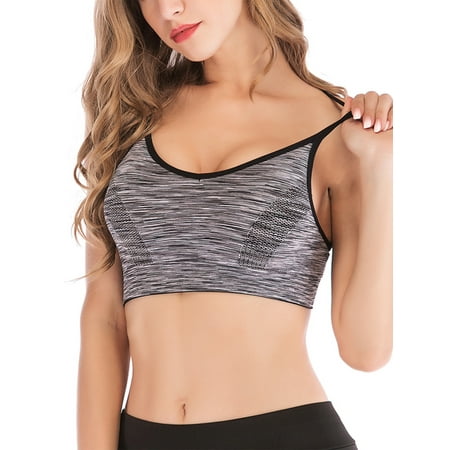 

Women��s Sports Bra Seamless Full Support Coverage Wireless Sport Bras for Yoga Fitness