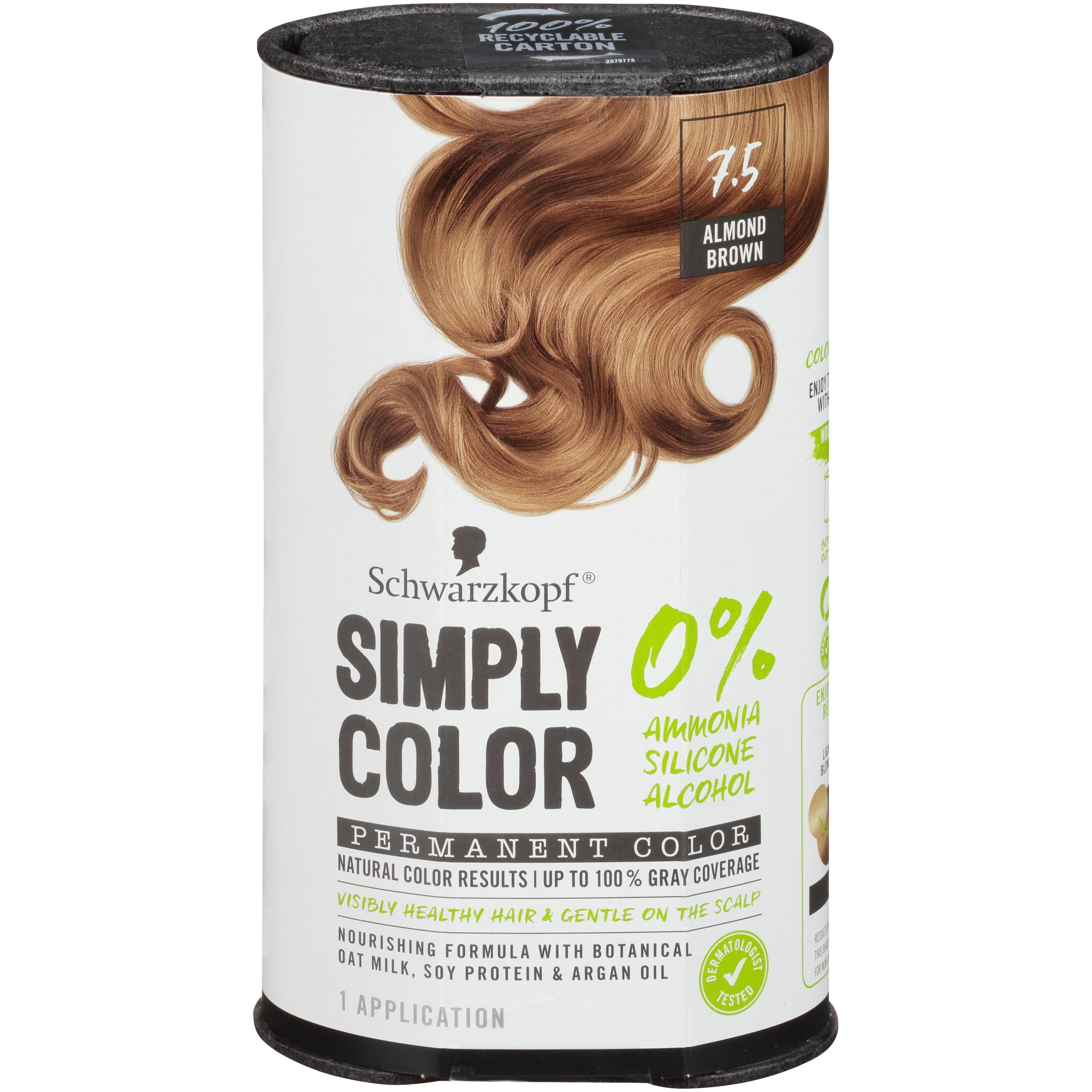 Simply Permanent Hair Color, Almond - Walmart.com