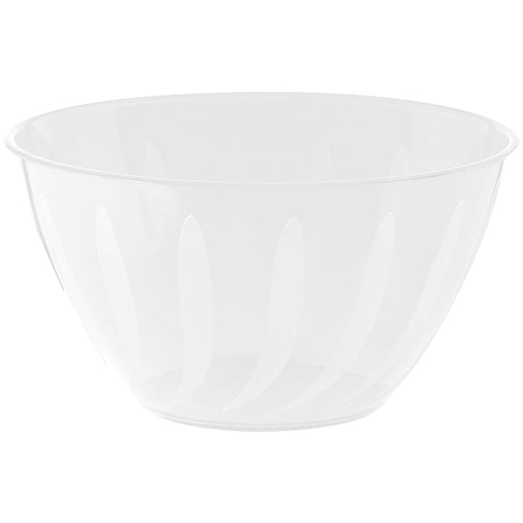 White Plastic Swirl 24oz Bowl (Each)