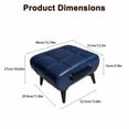 thumbnail image 2 of MIKIBAMA Small Foot Stools Ottoman Faux Leather Footrest for Living Room Bedroom Office, 2 of 10