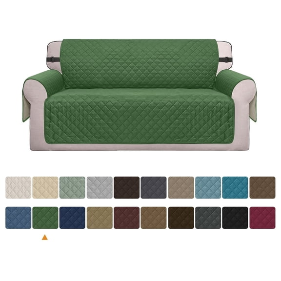 suxuMhao Slipcovers, (Loveseat Size) 2 Seater Couch Cover, Washable Sofa Covers for Pets, Couch Slipcover Fit Sofa, Couch Covers for Sofa, Pet Sofa Cover, 1 Piece, Green
