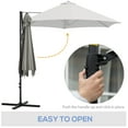 thumbnail image 4 of Outsunny 8.5FT Offset Patio Umbrella 360° Rotation Cantilever Parasol, 4 of 10