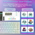 thumbnail image 7 of ATTACK SHARK R82 HE Rapid Trigger TKL Wired Mechanical Gaming Keyboard with Accessories Included, White, 7 of 7