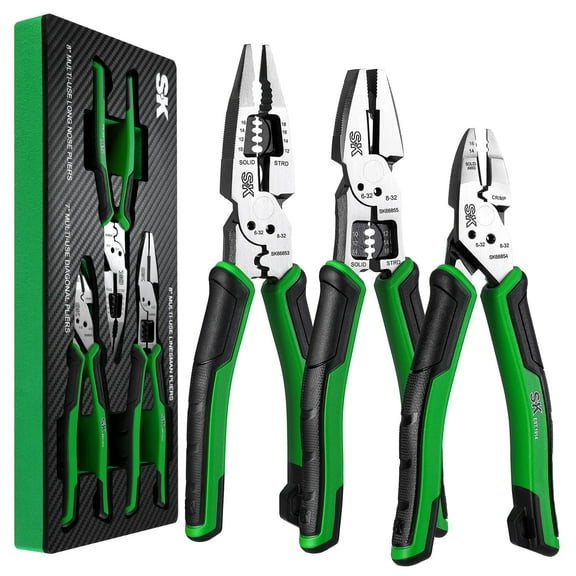 SK Hand Tools SK01326 3 Piece Pliers Set