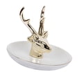 thumbnail image 1 of Baratijas de Cerámica Coleccionables Bandeja para Soporte para Joyas Flamingo cornamenta oro, 1 of 8