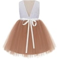thumbnail image 2 of V-Back Backless Lace Flower Girl Dress Communion Ceremony Gown 206R2, 2 of 3