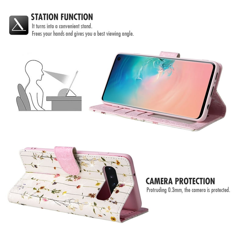 Allytech Compatible with Samsung Galaxy S10 Wallet Case for Women - Main Image