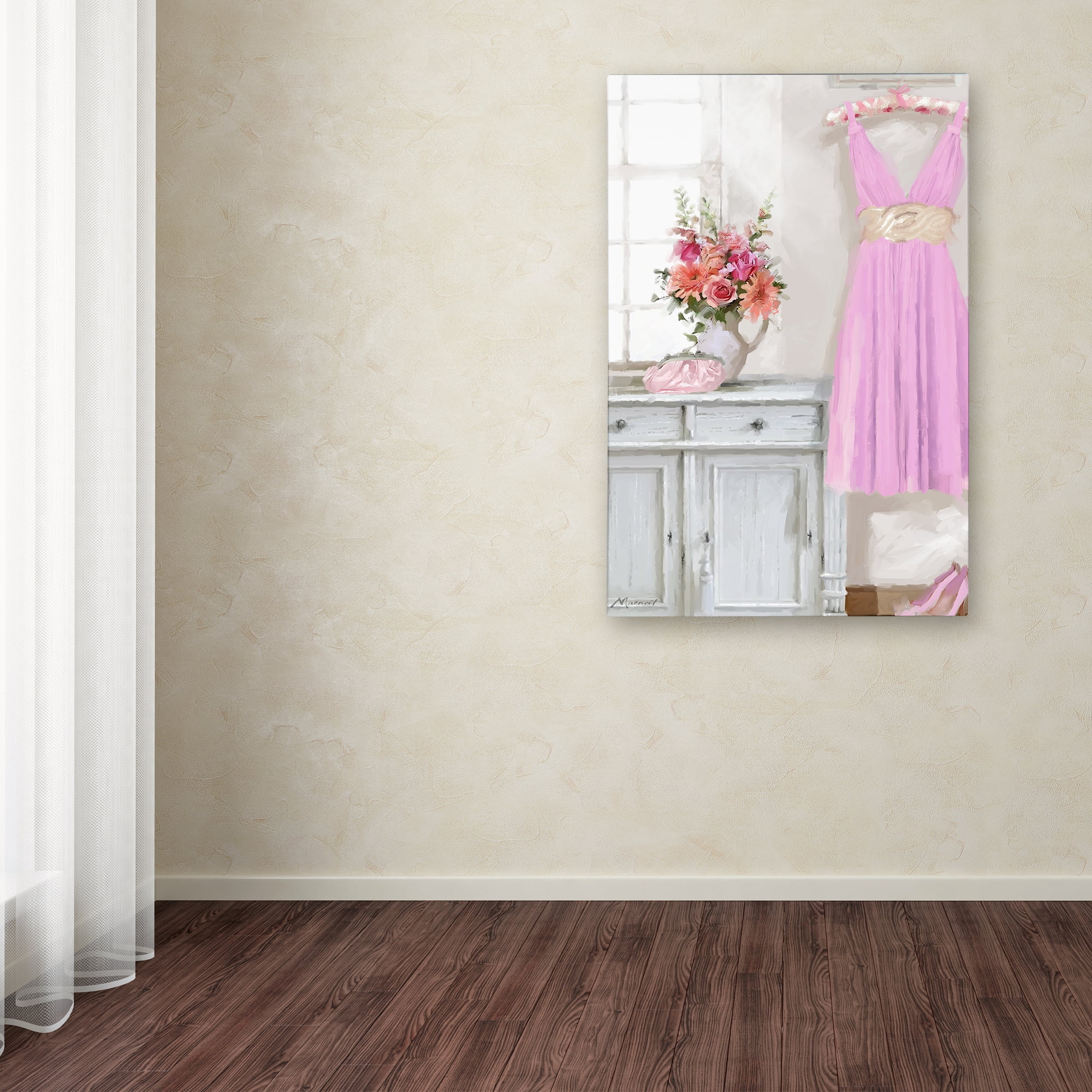 Trademark Fine Art 'Pink Dress' Canvas Art by The Macneil Studio