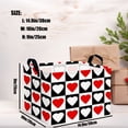 thumbnail image 3 of M Large Valentine's Day Gift Basket Empty Storage Organizer Kid Room Décor (Checkered Red And White Heart), 3 of 7