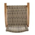 thumbnail image 6 of Allison Outdoor 5 Piece Wood and Wicker Club Chairs and Fire Pit Set, Gray and Dark Gray, 6 of 8