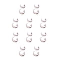 thumbnail image 1 of Jumpingount 1 par de pendientes de tuerca circulares de circón con plateada, pendientes colgantes exquisitos, pendientes clásicos de moda para Como se muestra 10Conjunto, 1 of 6