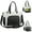 Black White, variant on Cysiyu 2 in 1 Lunch Tote Bag for Women, 15.6" Laptop Tote Bag with Insulated Lunch Compartment for Office Work Teacher Picnic Nurse