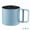 Blue, variant on Flour sieve stainless steel material manufacturing,Coffee Sieve Cup,Semi Automatic 2 Cup Sifter for Baking | Fine Mesh Pastry Sieve Cup(BLUE)