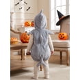 thumbnail image 4 of RUINIXCW Boy Halloween Shark Costume Cute Toddler Zipper Hooded Vest for Cosplay, 4 of 8