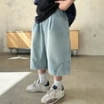 thumbnail image 6 of Boys Jean Shorts Casual Loose Elastic Waist Pocket Jean Shorts Boys' Fashion Kids Boys Shorts 4-5 Years Cute&nbsp;Boy&nbsp;Clothing, 6 of 9