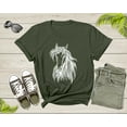 thumbnail image 6 of Cool Horse Pony Lover Gift Shirt For Men Women Kids Girls Boys Aesthetic Horse Lover Gift Ideas Tshirt Graphic Horse Head Silhouette T-shirt, 6 of 8