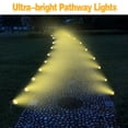 thumbnail image 4 of Gecau Solar Spot Lights Solar Charging, 38 LEDs IP65 Waterproof Landscape Lighting, Dark Sensing Auto On/Off Wall Mount or Ground Stake, Yard Patio Pathway(Warm light), 4 of 5