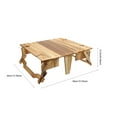 thumbnail image 2 of KAKOWELY Dual-use Wood Table Light Brown Picnic Activities 1Set, 2 of 8