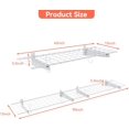 thumbnail image 3 of 2 Pack Garage Storage Wall Shelves, 15" x 45" Wall Mounted Wire Shelves for Garage Storage Heavy Duty Garage Wall Shelving(Pack of 2, White), 3 of 9