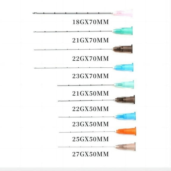 XYZdreams Sterile Micro Cannula Blunt Tip Needles, 5-Pack, 25G*50mm