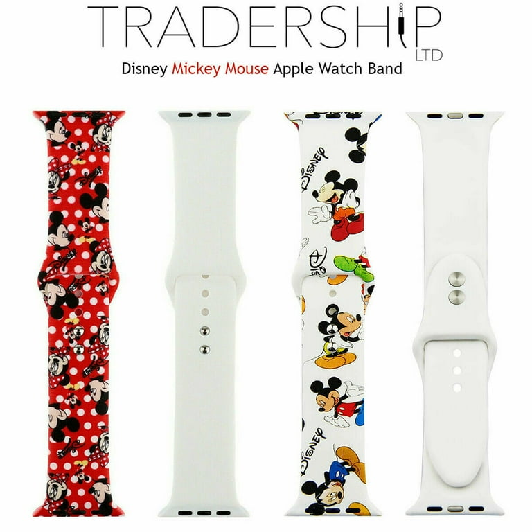 Disney Mickey Silicone Watch Band For iWatch Apple SE 2 9 8 7 6 54 Cartoon Strap Walmart