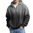 thumbnail image 1 of MHFRRA Sudadera con Capucha y Media Cremallera de Punto, Ligera, Deportiva, Informal, Cómoda, con Bolsillo Delantero Negro, 1 of 3