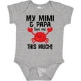 thumbnail image 3 of Inktastic Mimi and Papa Love Me Crab Boys or Girls Baby Bodysuit, 3 of 5