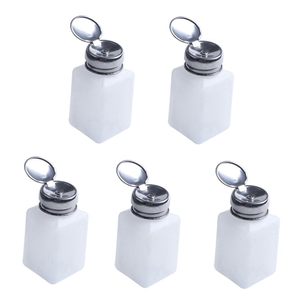 5X 200Ml Dispensador de Alcohol de Aceite Líquido de Capacidad Contenedor de Botella Transparente
