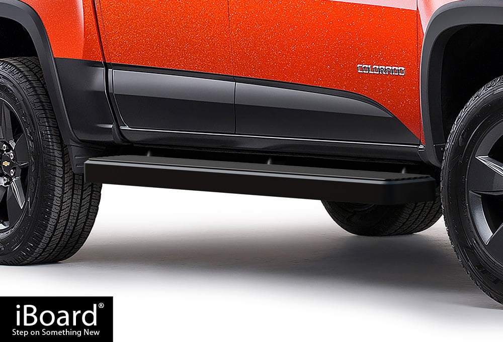 iBoard Running Boards 6" Black Custom Fit 2015-2019 Chevy Colorado / GMC Canyon Crew Cab Pickup Running Boards For A 2019 Chevy Colorado