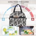 thumbnail image 4 of Disketp Lilies Flowers Lonchera Térmica para Mujer y Hombre, Bolsa de Almuerzo Reutilizable e Impermeable para Trabajo, Viajes y Picnic, 4 of 7