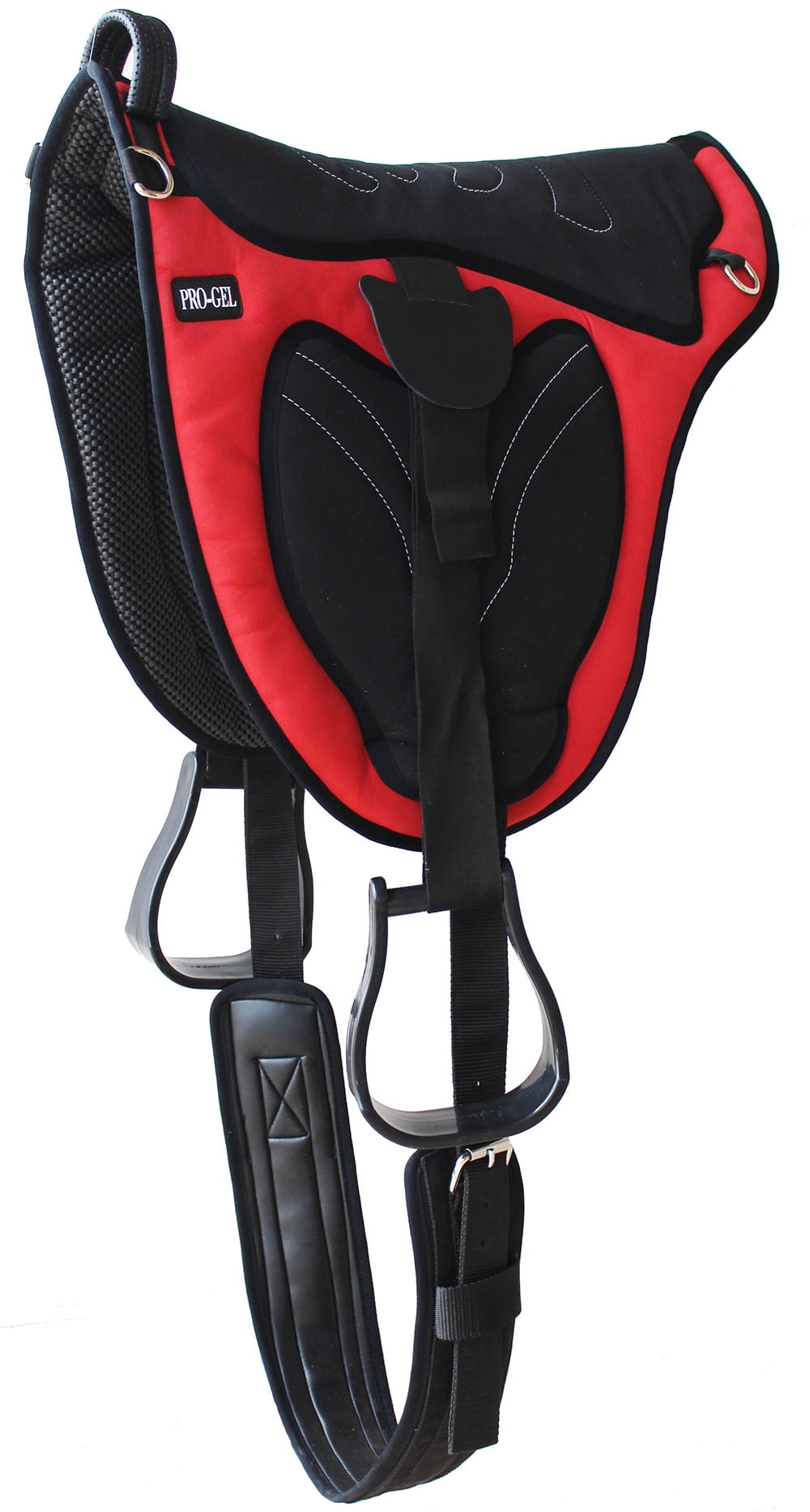 Horse SADDLE PAD Western Trail Neoprene Padded Bareback Cinch Red