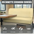 thumbnail image 4 of XYZCANDO Beige RV Dinette Cushions Stretchable RV Decor Comfortable Slip Covers for Loveseat Stylish Travel Trailer Accessories Camper Must Haves, 4 of 7
