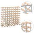 thumbnail image 2 of vidaXL Wine Rack for 72 Bottles Solid Pinewood, 2 of 3