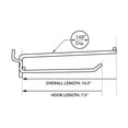thumbnail image 2 of 8" Metal Wire Flip Scan Loop Hook .148" Diameter, 50-Pack, 2 of 2