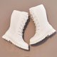 thumbnail image 4 of Zapatos para niñas,Botas de niñas,Cremallera de invierno encaje botas de equitación cuero falso tamaño 11.5 niñas, 4 of 9