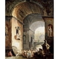 thumbnail image 2 of The Musicians Hubert Robert (1733-1808/French) Oil on Canvas Pushkin Museum of Fine Arts Moscow Print (18 x (18 x 24), 2 of 4