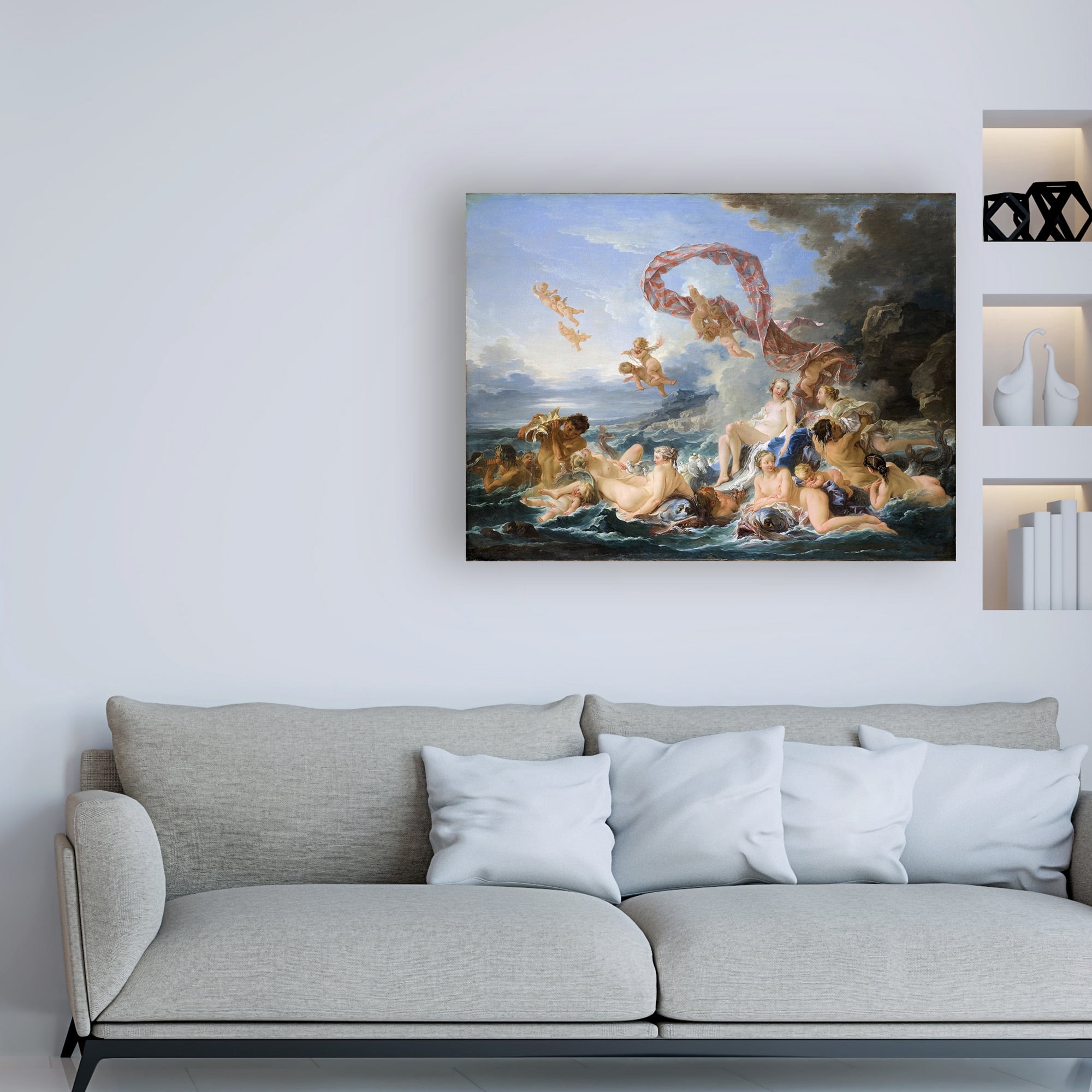 Francois Boucher 'The triumph of Venus' Canvas Art
