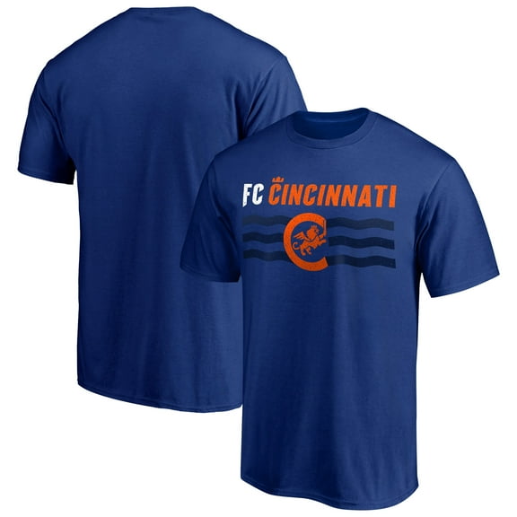 Men's Royal FC Cincinnati Hometown Collection Wavy T-Shirt