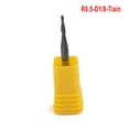thumbnail image 3 of R0.75mm Tapered Ball Nose End Mill 1/8 Shank CNC Router Woodwork Carving, 3 of 5