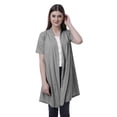 thumbnail image 1 of Moomaya Womens Half Sleeve Shrug Open Front Long Cardigan Lightweight Summer Fit, 1 of 7