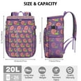 thumbnail image 3 of Starfish & Seashell Insulated Cooler Backpack - 20L Leakproof Soft Cooler Bag for Outdoor, Beach & Camping, High-Capacity Design, 3 of 4